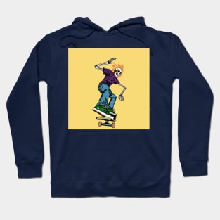 Skatazz skeleton yellow Hoodie